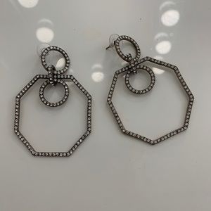 rhinestone dangle earrings